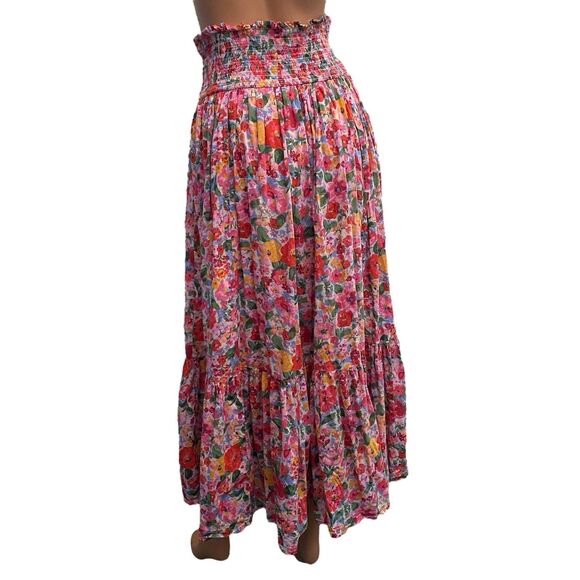 Natural Life Maxi Skirt dress floral Cottage Prairie Size Small - Picture 3 of 13